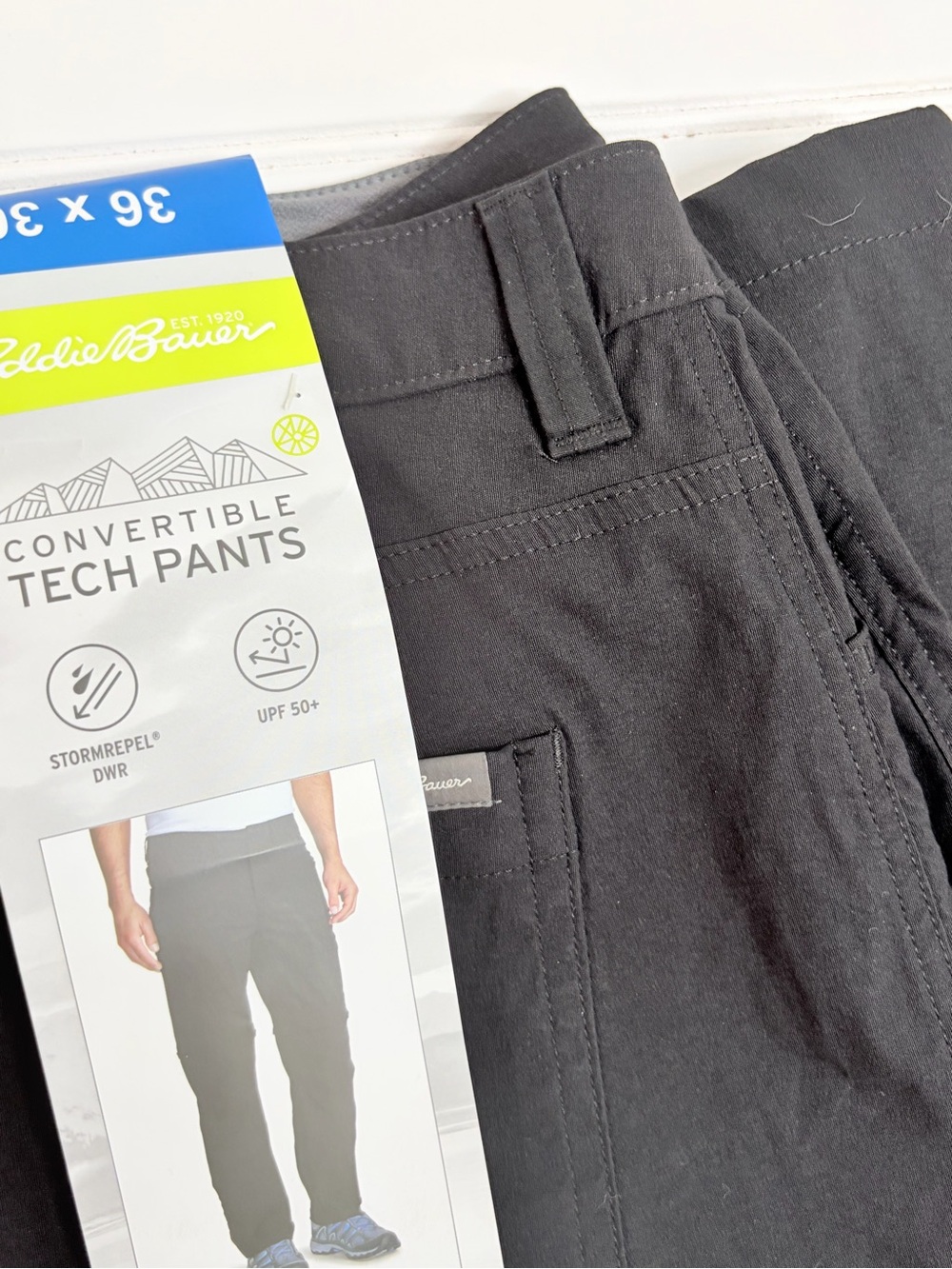 Eddie Bauer Convertible Tech Pants 36X30 - Picture 4 of 5